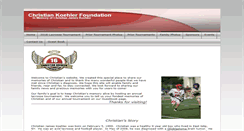 Desktop Screenshot of christiankoehlerfoundation.org